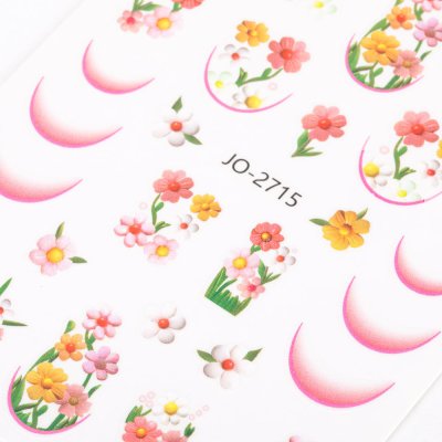 Nálepky na nechty - French Flowers JO-2715