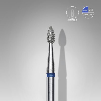 Diamantový brúsny nadstavec Staleks Expert - drop blue FA40B023/5