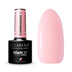 Gél lak CLARESA® CELEBRATION 5 (polopriehľadný), 5g