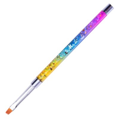 MollyLac Pro Gel Rainbow štetec na gél rovný veľkosť 6 č.2