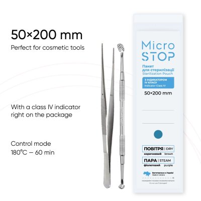 Microstop Sterilizační - kraftové sáčky 50x200mm - 100ks