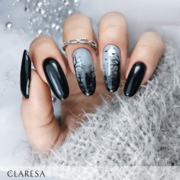 Halloween - nechty: Claresa gél laky Grey 206, Black 900 Halloween - nechty: Claresa gél laky Grey 206, Black 900
