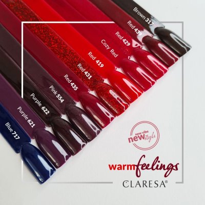 Gél lak CLARESA® RED 435, 5g