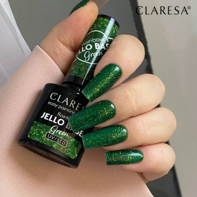 CLARESA® Rainbow Jello Base Green gél lakk