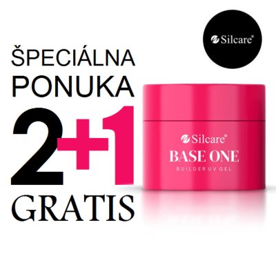 2+1 Silcare Base One Gel UV PINK 3x50g