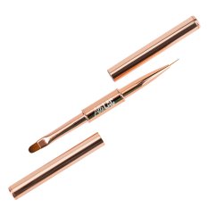 Oboustranný štětec na gel a zdobení AlleLac - oválný 6mm + tenký 9mm