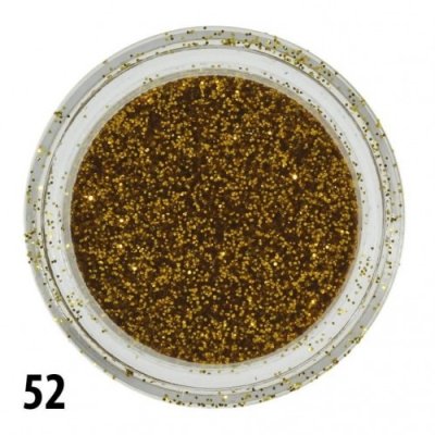 Glitrový prach - zlatý - 52