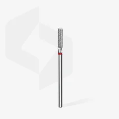 Diamantový brúsny nadstavec STALEKS Expert Rounded cylinder - červený, FA30R025/10 (2,5mm/10mm)