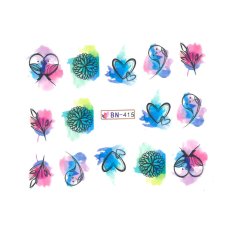 Vodolepky na nechty birds love in blue BN-415