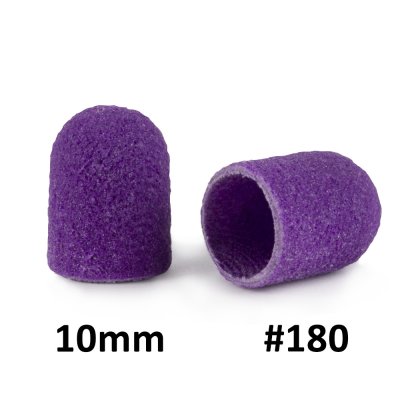 Brúsne klobúčiky Fabric Podo fialové 10mm, drsnosť 180, 10ks