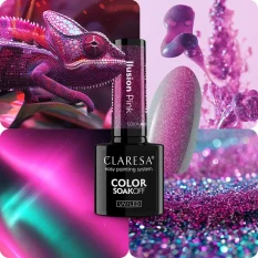 Gel lak CLARESA® ILUSION PINK, 5g