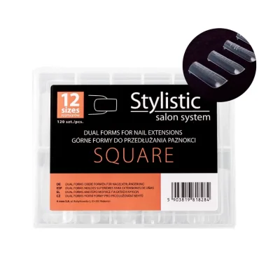 Stylistic Dual formák polygélhez Square, 120 db