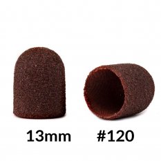 Brúsne klobúčiky hnedé 13mm, drsnosť 120, 10ks