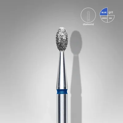 Diamantový brúsny nadstavec STALEKS Expert Olive - modrý, FA130B025/5  (2,5mm/5mm)