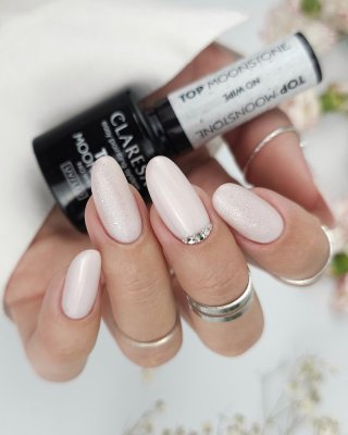 Gél lak CLARESA® TOP NO WIPE MOONSTONE, 5g