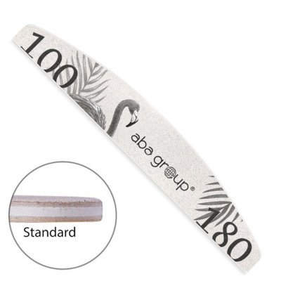 Pilník na nechty Aba Group Standard flamingo 100/180 - loďka - 25ks