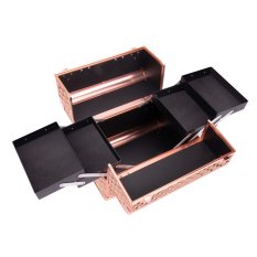 Kosmetický kufrík L Diamonds 3D rose golden (27x21x32cm)