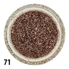 Třpytivý prášek - měděný - 71