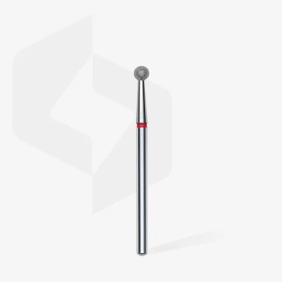 Diamantová fréza STALEKS Expert Ball - červená, FA01R035 (Ø 3,5 mm)