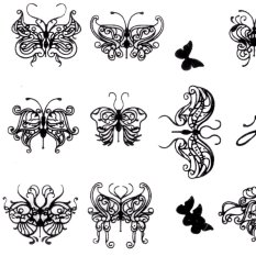 Transfer fólia Butterflies 100cm - 2