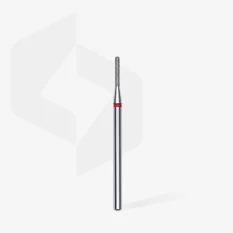 Diamantová fréza STALEKS Expert Rounded cylinder - červená, FA30R014/8 (1,4mm/8mm)