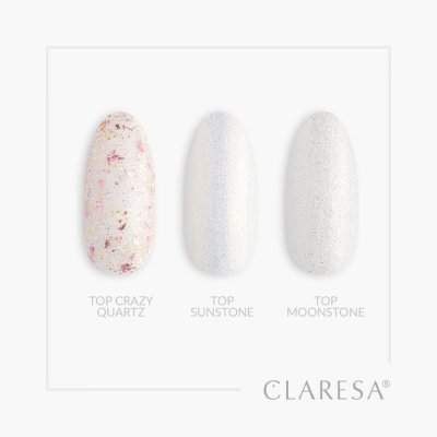 Gél lak CLARESA® TOP NO WIPE MOONSTONE, 5g