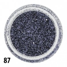 Glitrový prach - tmavo šedý - 87