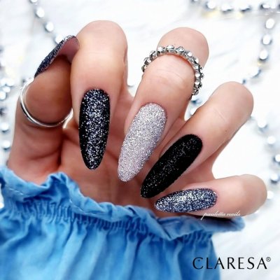 Trblietky Stardust Black Silver