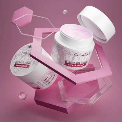 CLARESA® Stavebný gél na nechty HARD & EASY Builder gel SWEET SUGAR, 12g
