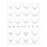 5D Köröm matricák - French Manicure French White Heart SD-2289