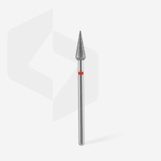 Diamantový brúsny nadstavec Staleks Expert - pointed pear red FA100R040/12