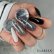 Trblietky Stardust Black Silver