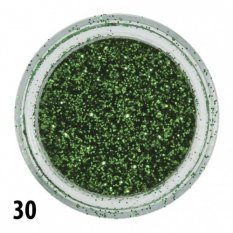 Glitrový prach - zelený - 30