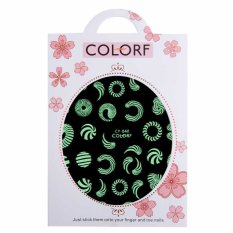 Nálepky na nehty svítící - vzory - Colorf CY-040