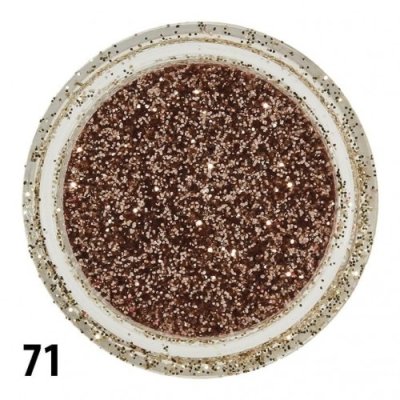 Glitrový prach - medený - 71