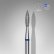 Diamantový brúsny nadstavec Staleks Expert - “flame” blue FA11B021/8