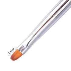 MollyLac Pro Gel Rainbow štetec na gél oválny veľkosť 2 č.1