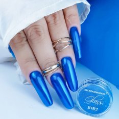 Prášek na nehty Glass Effect Blue - 8
