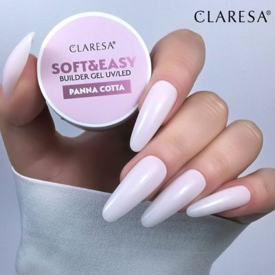 CLARESA® Stavebný gél na nechty SOFT & EASY Builder gel PANNA COTTA, 12g