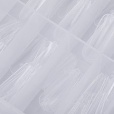 Dual formy na polygél Ballerina - Plastic Nail Forms, 120ks