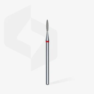 Diamantový brúsny nadstavec STALEKS Expert Flame - červený, FA10R016/8  (1,6mm/8mm)