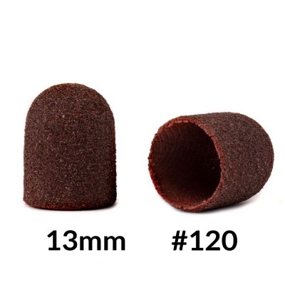 Brusné kloboučky hnědé 13mm / 120, 10ks