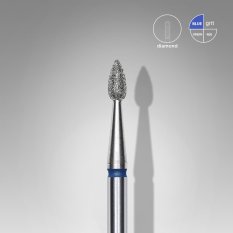 Diamantová fréza Staleks Expert - drop blue FA40B023/5