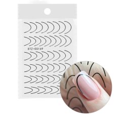 Köröm matricák - French Manicure - French Black STZ-CS169