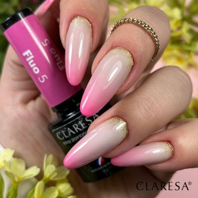 Claresa Fluo 5, Full Glitter 3 a Rubber Base 17 