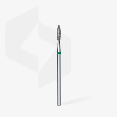 Diamantová fréza STALEKS Expert Flame - zelená, FA10G021/8 (2,1mm/8mm)