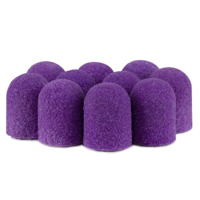 Brúsne klobúčiky Fabric Podo fialové 10mm, drsnosť 180, 10ks