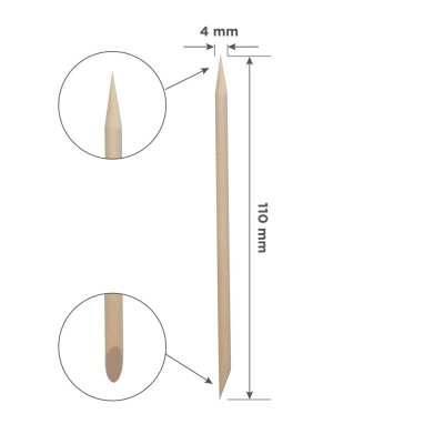 Staleks pomarančové drievka na nechty (11cm) - 100 ks