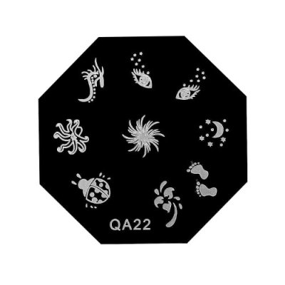 Bélyegzőlap - katicabogár, nyomok, hold - QA22