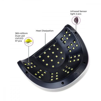 UV/LED Lampa na nehty SUN C4 Plus 256W